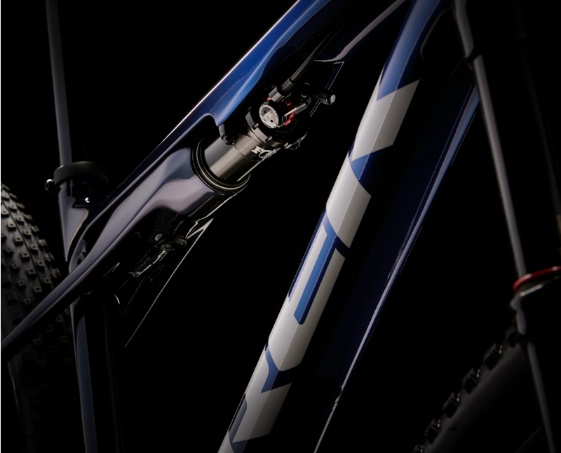 Trek Supercaliber 9.7 Cross Country Full Suspension Mountain Bike in 2023 Hex Blue Deep Dark Blue Fade-2